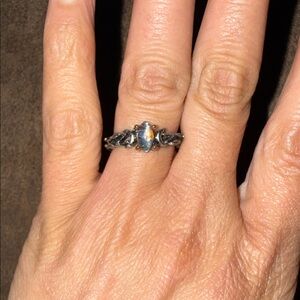 Labradorite Marquise Sterling Silver Ring - Women Jewelry